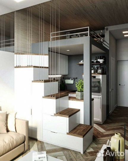 Лестница из металла