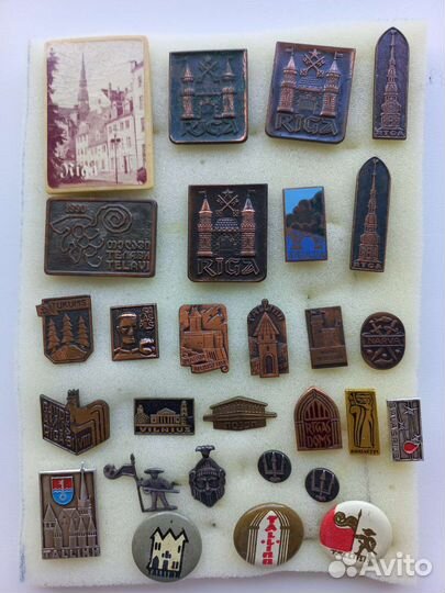 Значки Винтажные Иностранные 40х - 90е гг