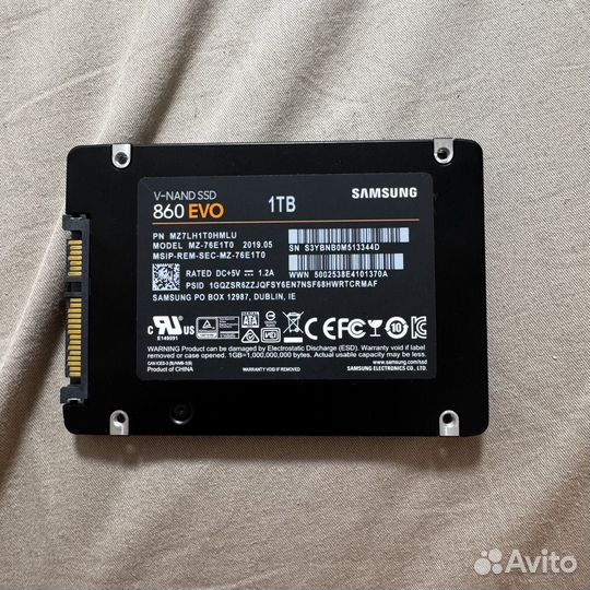 Ssd samsung 860 EVO 1tb