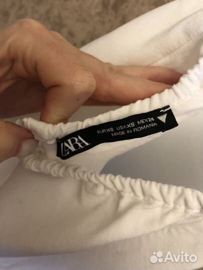 Белое платье zara в пол xs