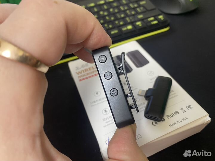 Микрофон беспроводной Lighting для iPhone 2.4G