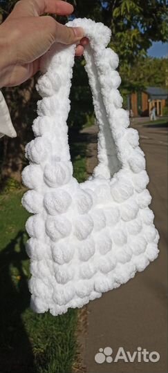 Вязаная сумка ручной работы