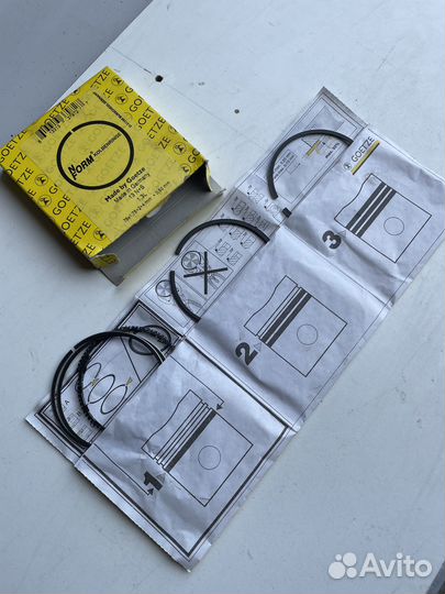 Кольца поршневые, Goetze 08-305507-00 +0,5мм opel