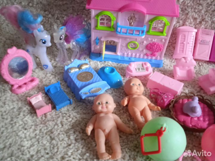 Куклы пупсы игрушки пакетом мешком