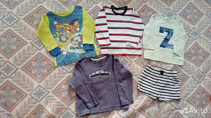 Два пакета детских вещей 80-92 (приблизительно)