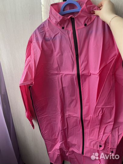 Плащ дождевик с капюшоном