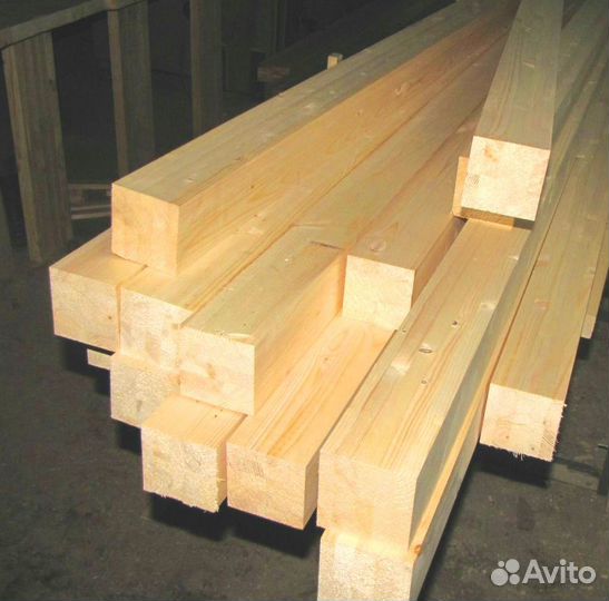 Брус от производителя строганный, лиственница, сух