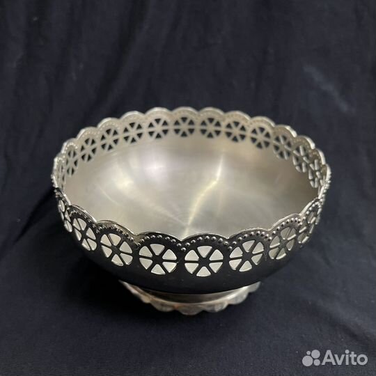 Сахарница Конфетница Ваза мнц Мельхиор СССР