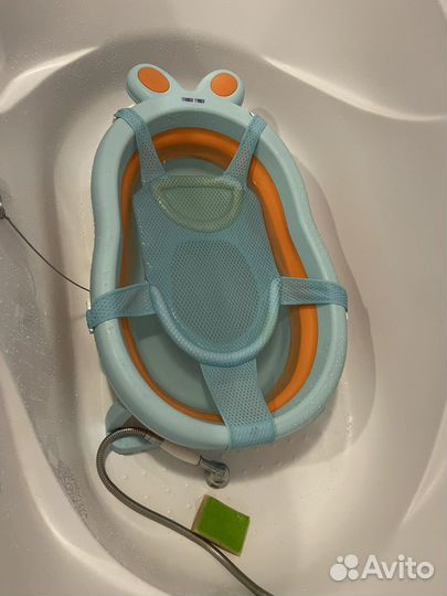 Ванночка детская с гамаком складная