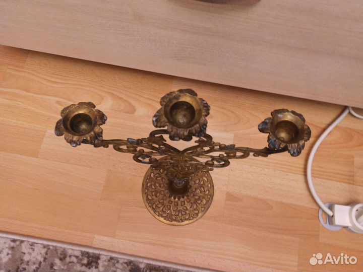 Подсвечник латунь бронза