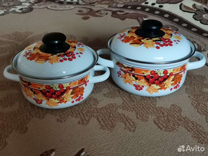 Кастрюли эмалированные