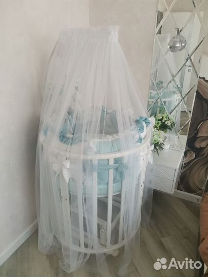 Детская кроватка с маятником трансформер 8 в 1