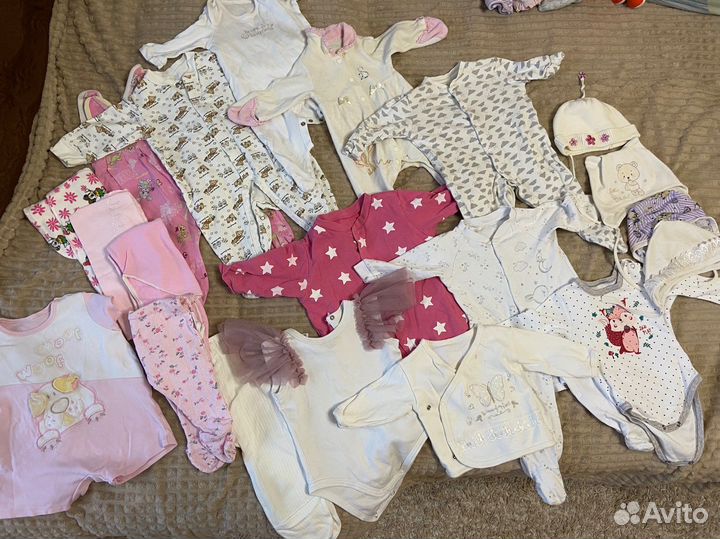 Вещи пакетом на девочку 62-68