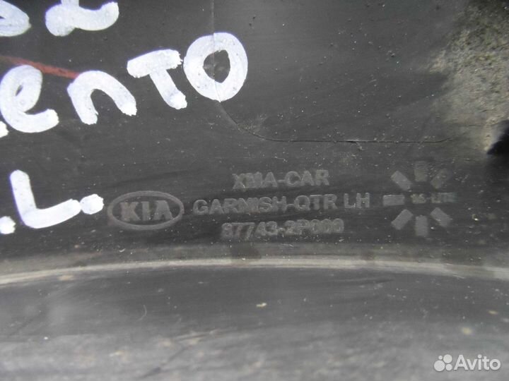 Накладка крыла RL Kia Sorento 2 XM 877432P000