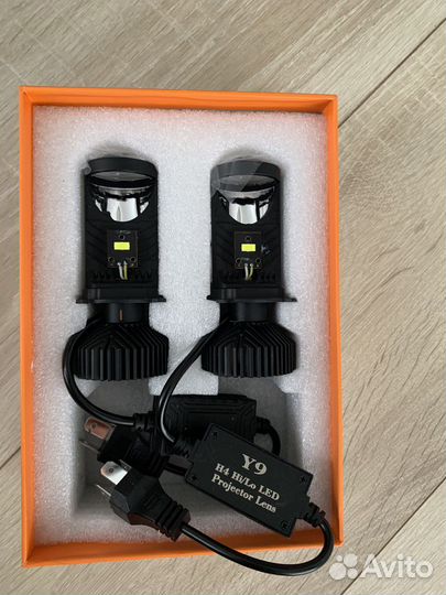 Светодиодные Led лампы h4 с линзой