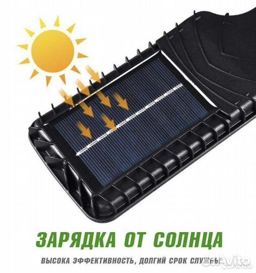 Фонарь с датчиком движения на солнечной батарее