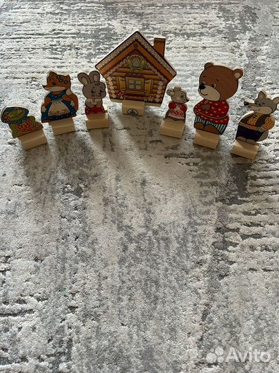 Деревянные пазлы с 2х лет,магниты, театр деревян