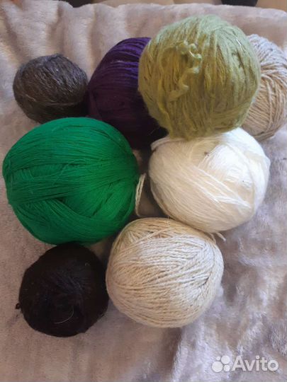 Пряжа клубки