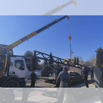 Аренда и услуги манипулятора, стрела 6.3 т, 14 м, борт 10 т, 6.2 м, Истра