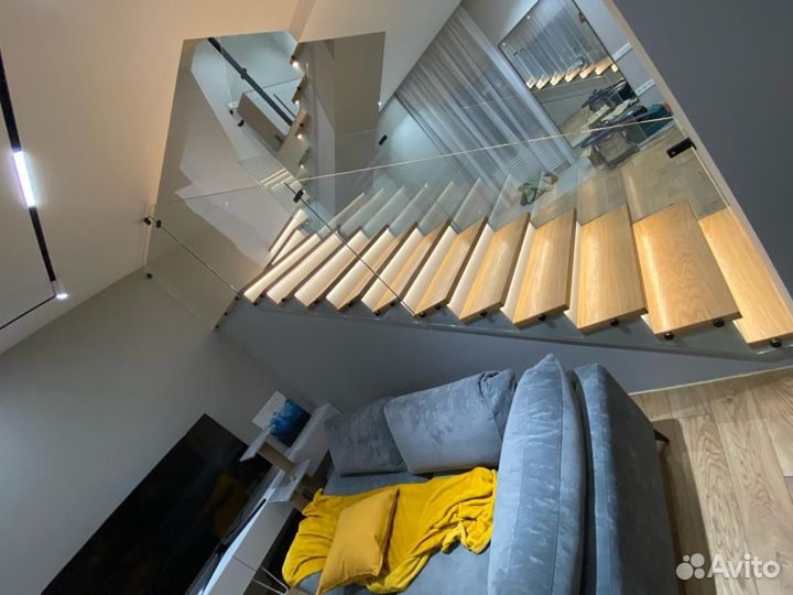 Перила из закаленного стекла