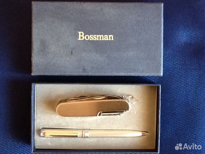 Подарочный набор: швейцарский нож и авторучка