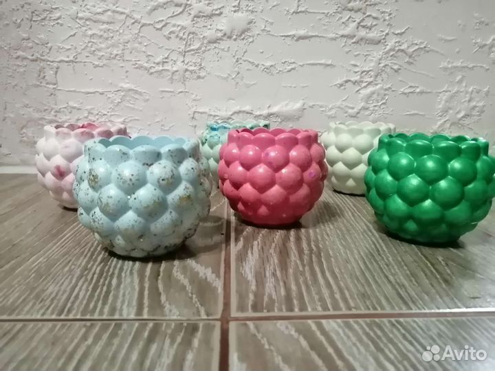 Горшочки из гипса
