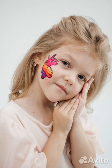 Аквагрим, блеск-тату выезд