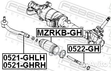 Наконечник рулевой правый 0521ghrh Febest