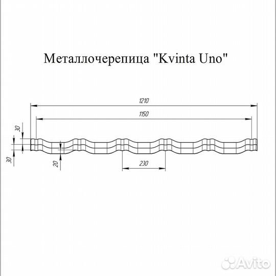 Металлочерепица Гранд Лайн Kvinta uno (модульная)