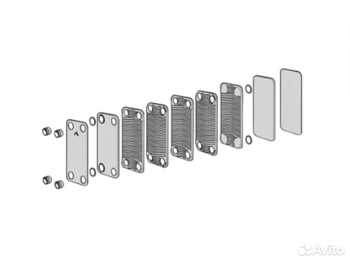 Теплообменник пластинчатый паяный 5-70кВт