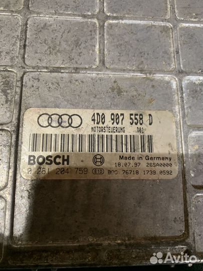 Блок управления двигателем audi a8 d2 4.2