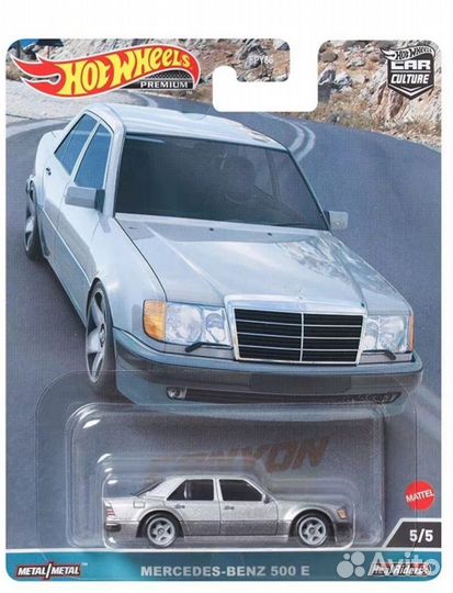 Коллекционная модель hotWheels mercedes-benz 500E
