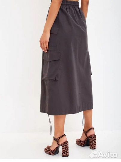 Юбка карго, миди