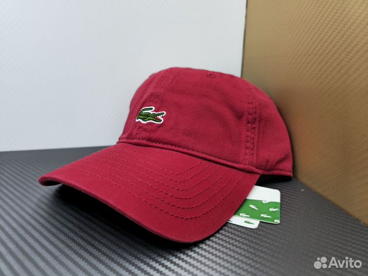 Бейсболка мужская Lacoste бордовая