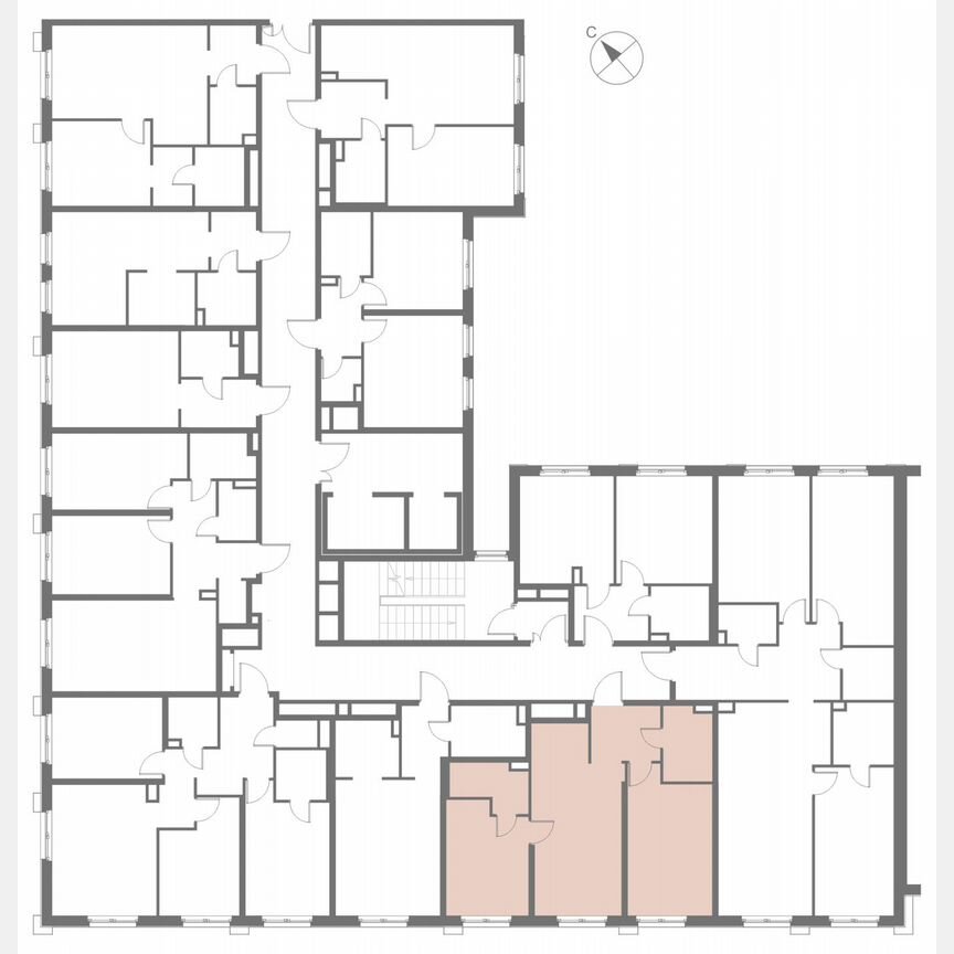 2-к. апартаменты, 58,8 м², 4/17 эт.