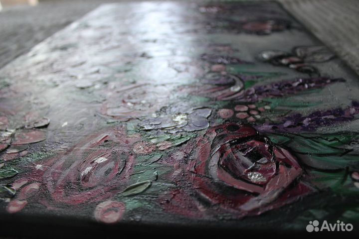 Картина маслом 40х60 (Сон в волшебном саду)