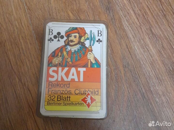 Игральные немецкие карты для игры в скат 32 шт