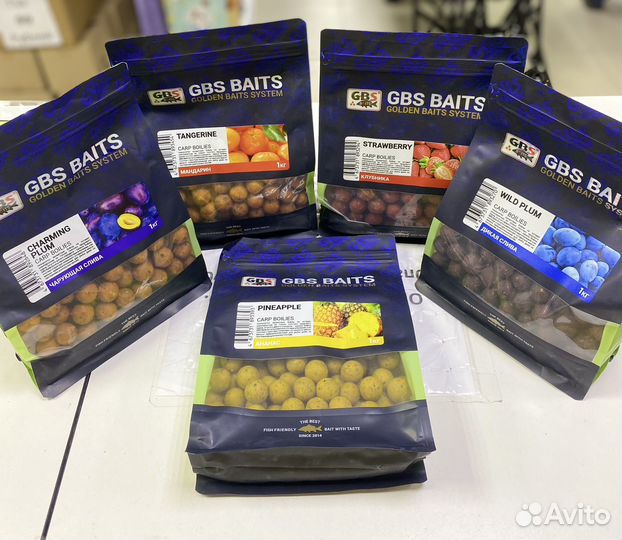 Вареные бойлы GBS Baits 20mm 1кг