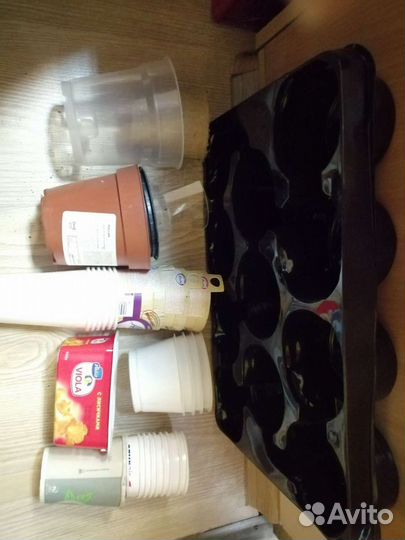 Пластмассовые стаканы для рассады