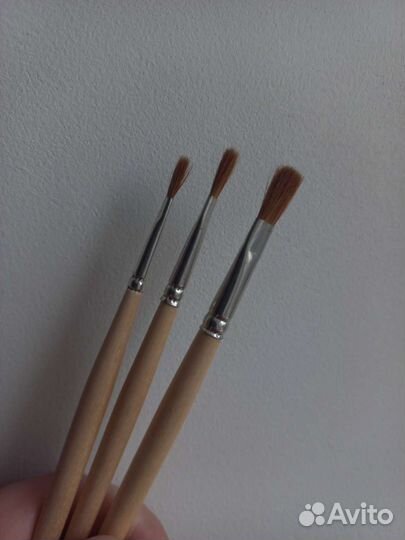 Кисть плоская художественная колонок (Киров)