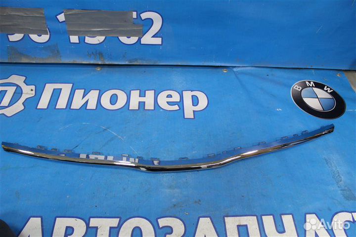 Молдинг решетки радиатора хром Kia Rio 4 2017+