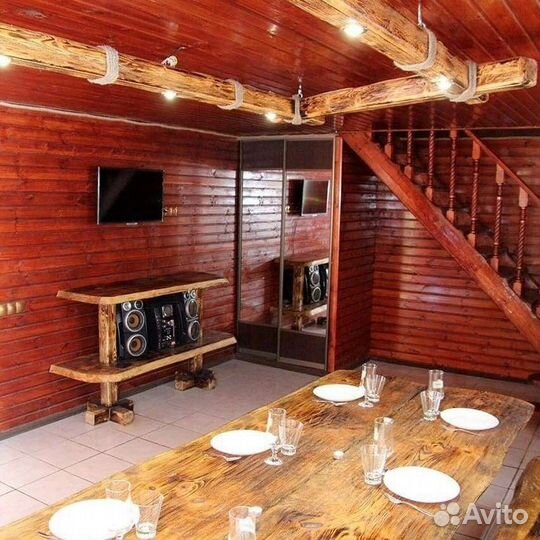 Дом с баней на дровах и Сибирским чаном