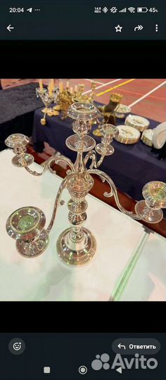 Редкий,антикварный подсвечник 1830 г