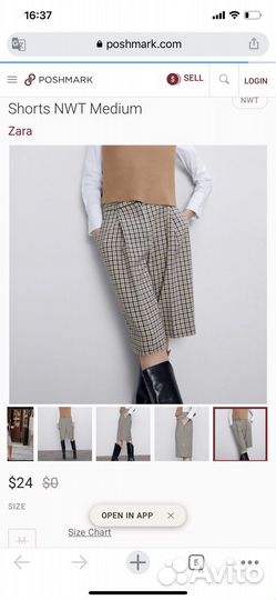 Шорты бермуды женские Zara s