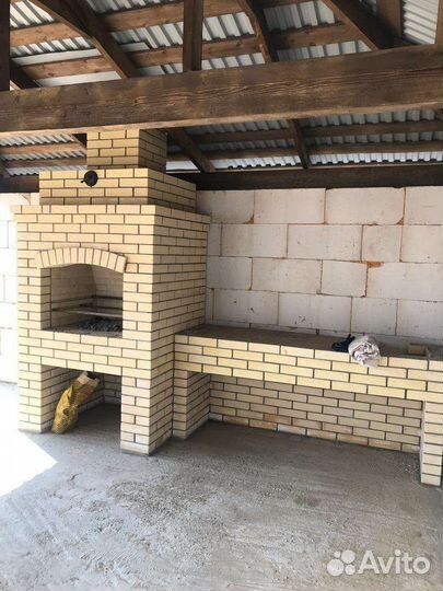 Барбекю, мангал из кирпича, камин