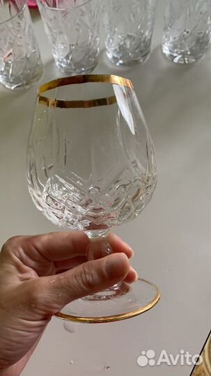 Набор бокалов для вина. Хрустальное стекло