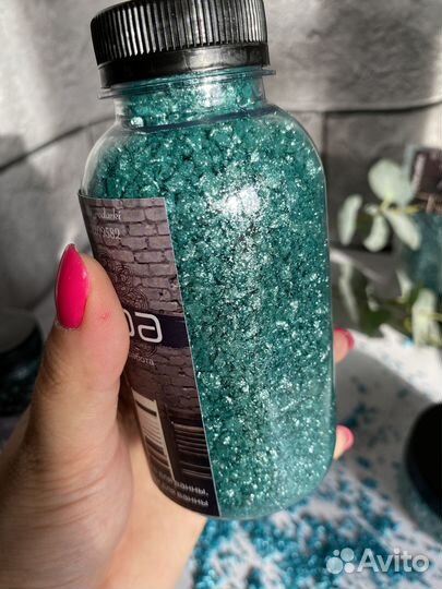 Мерцающая соль для ванны с шиммером, ароматная