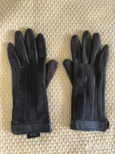 Перчатки женские кожаные