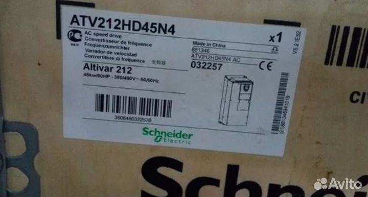 Преобразователь Schneider Electric ATV212HD45N4