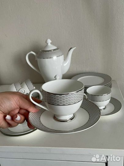 Чайный сервиз серебряная гармония 23 предмета